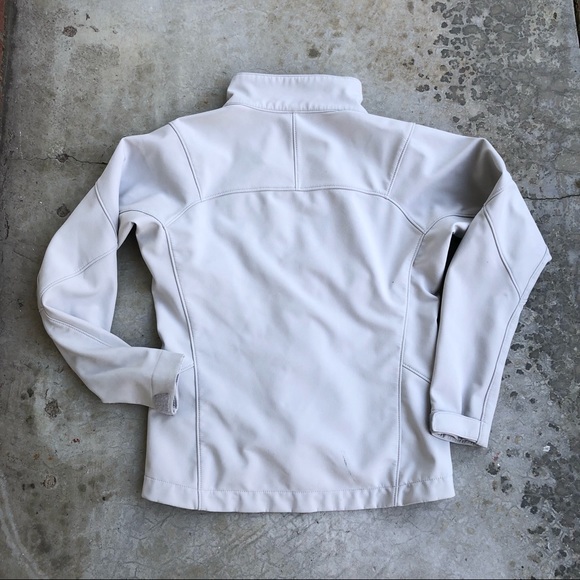 💸SOLD💸Patagonia Adze Jacket full zip Light gray Pink logo XS - Picture 6 of 6